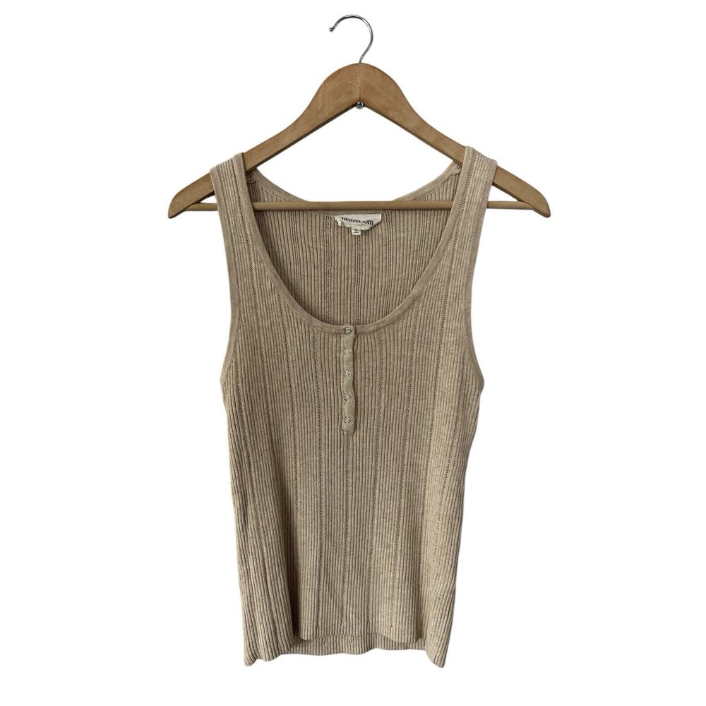 Heartloom Ribbed Tank Top in Beige